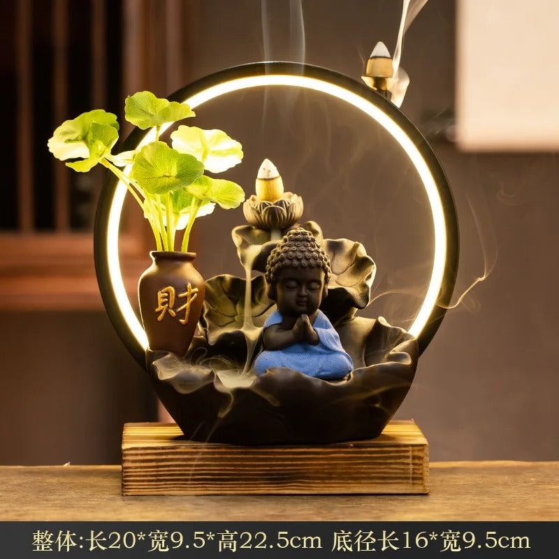 Zen Harmony - Buddha Backflow Incense Burner