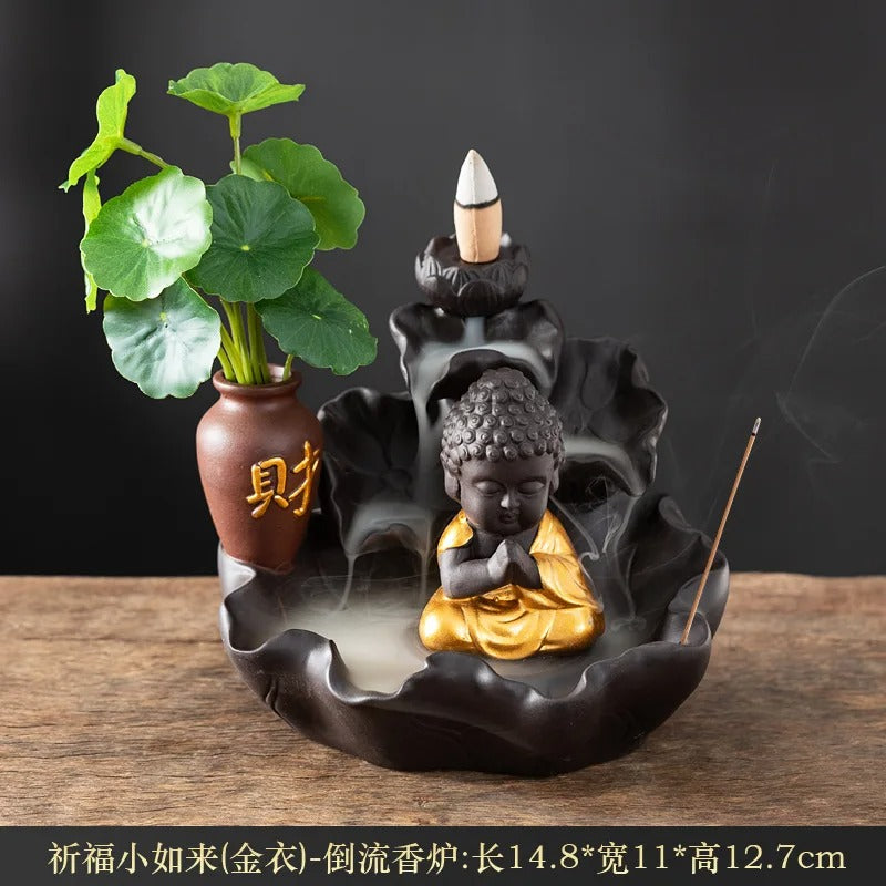 Zen Harmony - Buddha Backflow Incense Burner