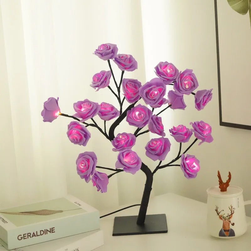 Limited Edition - Light Purple Rose LED Lamp