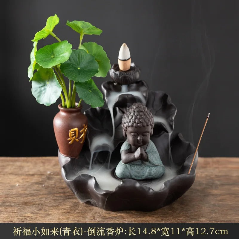 Zen Harmony - Buddha Backflow Incense Burner