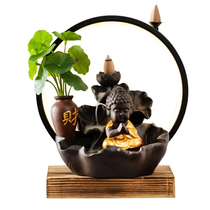 Zen Harmony - Buddha Backflow Incense Burner